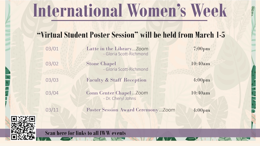 international women's week schedule
